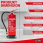 Preview: Protex – Schaum-Feuerlöscher SD6 E – 6 Liter – fluorfrei – für die Brandklassen A und B – Zertifiziert nach DIN EN 3 – 11 kg – mit praktischer Halterung – mit Prüfplakette – Made in EU
