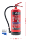 Preview: MBS-FIRE (OGNIO) 6L Wasser-Feuerlöscher GW-6x A/MP inkl. Halterung u. Plakette