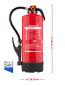 Preview: Jockel 9L Gel Feuerlöscher Lithiumbrand fluorfrei inkl. Halterung u. Plakette