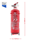 Preview: MBS-FIRE (MBK) 2l AF Fettbrand Feuerlöscher fluorfrei inkl. Halterung u. Plakette