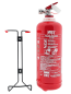 Preview: MBS-FIRE (MBK) 2l AF Fettbrand Feuerlöscher fluorfrei inkl. Halterung u. Plakette