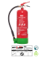 Preview: 6 Liter Ökologischer Schaum-Feuerlöscher für Fettbrände u. Gastronomie