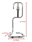 Preview: Feuerlöscher-Ständer für 6/9/12 kg Gerät chrom