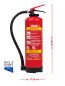 Preview: Gloria FA6EASY 6l Fettbrand Feuerlöscher Schaum Frostsicher inkl Halterung u. Plakette