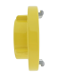 Preview: TKW-Armaturen Storz Festkupplung IG B-2 1/2" LM gelb RAL 1016