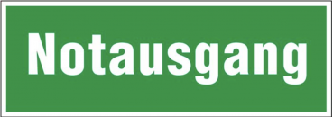 Notausgang-Schild 150x150 Mm Nachleuchtend – Selbstklebend Für Fluchttüren & Notleitern