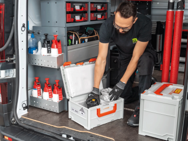 Preview: Cemo Akku-Systembrandschutzbox Li-SAFE 3-S, grau