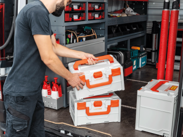 Preview: Cemo Akku-Systembrandschutzbox Li-SAFE 3-S, grau