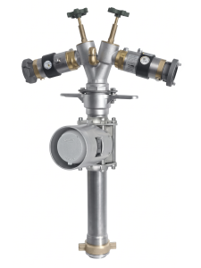 Trinkwasser Wassermess 4000l/min Standrohr DN80 2x Systemtrenner Edelstahl