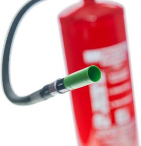 Protex – Schaum-Feuerlöscher SD6 E – 6 Liter – fluorfrei – für die Brandklassen A und B – Zertifiziert nach DIN EN 3 – 11 kg – mit praktischer Halterung – mit Prüfplakette – Made in EU