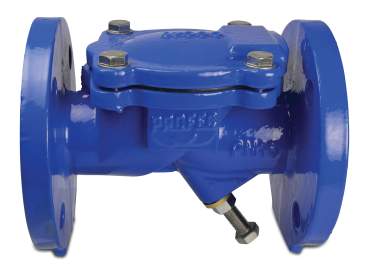 Profec Rückschlagklappe, Anlüftevorrichtung Sphäroguss (GGG40) Epoxybeschichtung 16bar DN80 Blau PN10/16