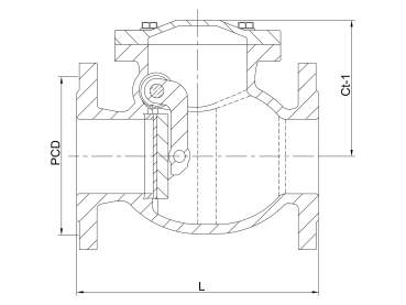 Preview: Profec Rückschlagklappe, Anlüftevorrichtung Sphäroguss (GGG40) Epoxybeschichtung 16bar DN100 Blau PN10/16