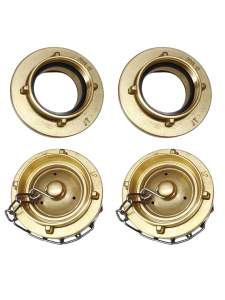 TKW 2x Festkupplung und Blindkupplung für Einspeisearmatur DIN 14461