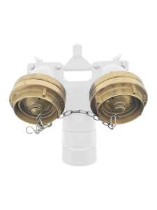 Preview: TKW 2x Festkupplung und Blindkupplung für Einspeisearmatur DIN 14461