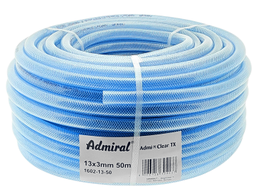 Klotz Technics 1602 - Admi Clear TX 50 m 13 x 3,0 mm PVC-Schlauch mit Einlage