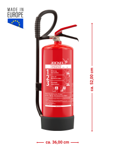 Preview: Jockel 6L Li 6 M Lithiumbrand Feuerlöscher fluorfrei inkl. Halterung u. Plakette