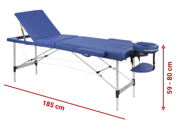 Preview: Holthaus Untersuchungs- und Massageliege (Kofferliege) 185 x 60 cm Liegefläche