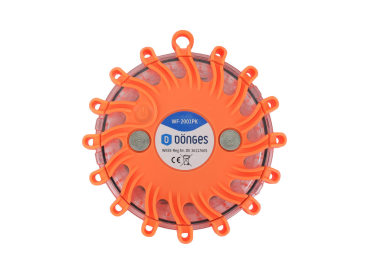 Preview: Dönges Signalleuchte 16 LEDs orange Batterie-Version