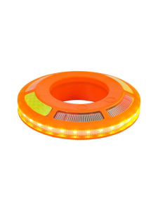 Preview: Dönges LED-360° Signalleuchten-Set für Verkehrsleitkegel im Koffer
