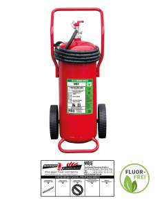 MBS FIRE (Pii) fahrbarer Schaumlöscher 50 l Fluorfrei A-IVB FFX150 inkl Prüfplakette