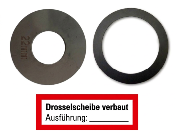 MBS-FIRE Drosselscheibe 22 mm Wandhydrant inkl. 2" Dichtung