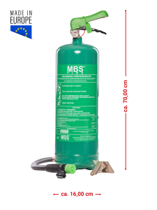 MBS-FIRE (MBK) 6L Tragbare Feuerlöscher für den menschlichen Körper