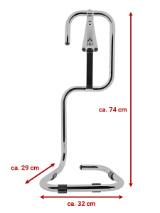 Preview: Feuerlöscher-Ständer für 6/9/12 kg Gerät chrom