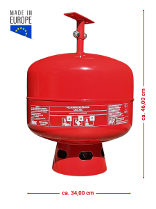 Preview: MBS FIRE (MBK) 12kg Automatik Pulver Feuerlöscher Löschanlage, Auslösung 68°C