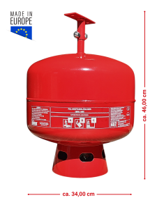 Preview: MBS FIRE (MBK) 12kg Automatik Pulver Feuerlöscher Löschanlage, Auslösung 68°C