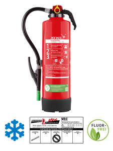 Jockel S6JXF 34 GREEN 2.0 -25°C Schaum Feuerlöscher inkl. Halterung und Plakette