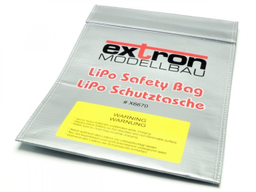 MBS-FIRE Extron LiPo Akku Schutztasche 230×300mm silberkaschiert X6670