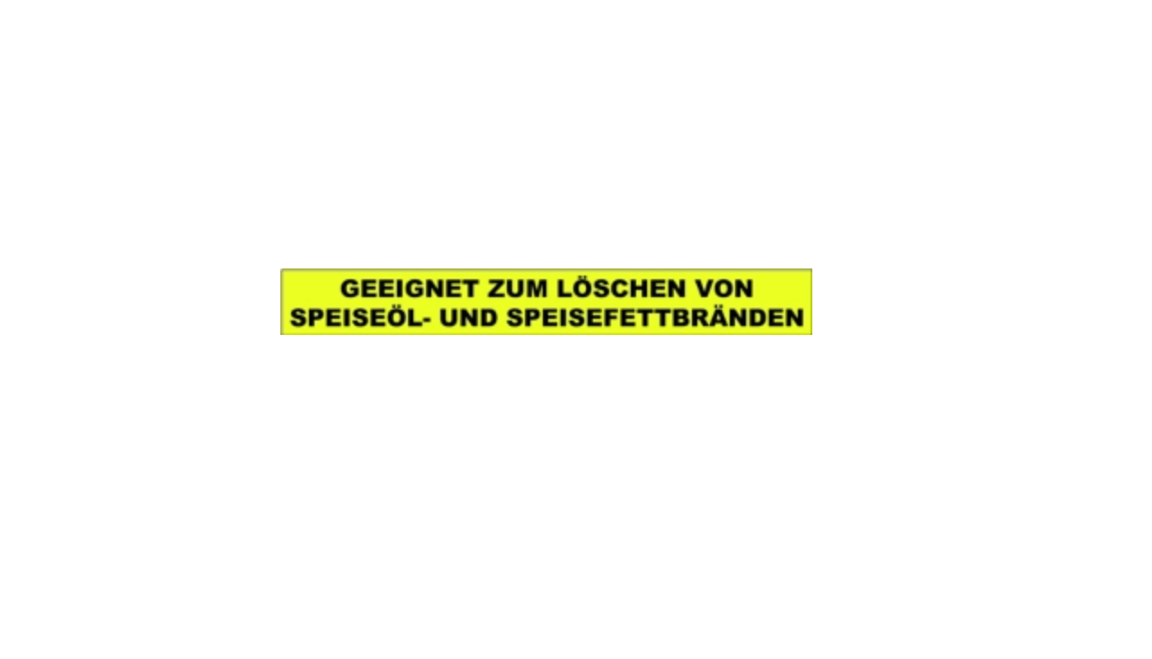 Aufkleber „Fettbrandfeuerlöscher“ – 155x20 Mm, Gelb, Selbstklebend, Witterungsbeständig, Made In Germany Für Küchen & Gewerbe
