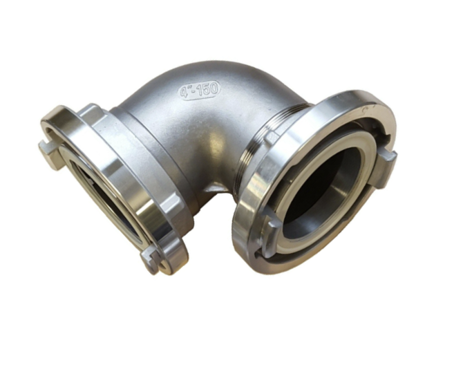 4x Edelstahl 90° Rohrbogen 63mm - Für Auspuffanlagen & Treppenhandläufe