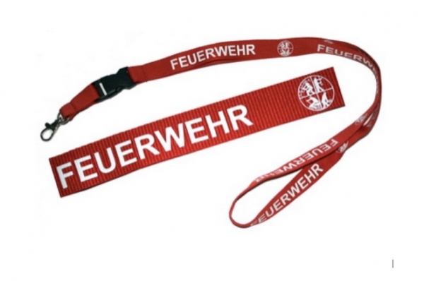 Schlüsselband Feuerwehr Schlüsselanhänger Original DFV-Logo