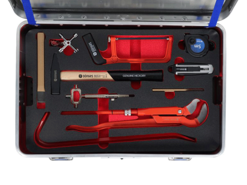 Dönges Handwerkzeugkasten DIN 14881-FWKa, komplett in Firebox mit Schaumeinlage