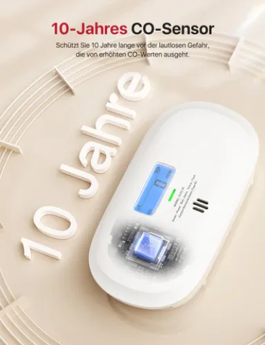 XC0C-iR Intelligenter Kohlenmonoxidmelder 2,4 GHz Wi-Fi, Stummschaltung per App