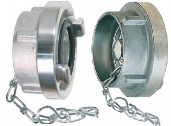 Pele A Storz Blindkupplung Alu, mit Kette, 4" Kupplung