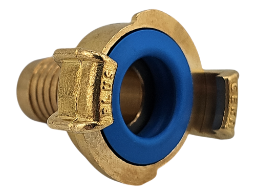 GEKA plus Schlauchstück K 3/4" 19 mm Trinkwasser Sägezahn DVGW Ms. EPDM Dichtung