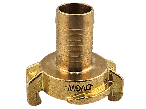 GEKA plus Schlauchstück K 3/4" 19 mm Trinkwasser Sägezahn DVGW Ms. EPDM Dichtung