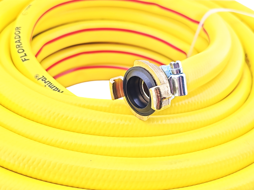 Klotz Admiral Wasserschlauch 25 m knickfest 3/4 Zoll mit 2 GK Kupplungen und Schellen