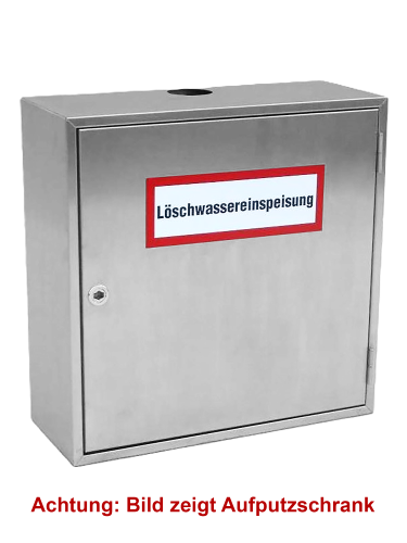 Jockel Einbauschrank aus Edelstahl Löschwasser-Einspeiseeinrichtung DIN 14461-2 Feuerwehr