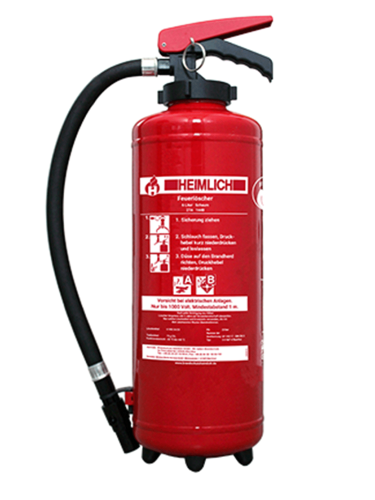 Heimlich S 6 HeF-4 fluorfrei Frostsicherer 6 L Aufladefeuerlöscher inkl. Haterung u. Plakette
