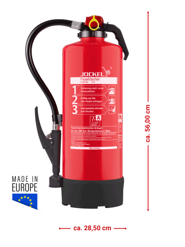 Jockel 9L Gel Feuerlöscher Lithiumbrand fluorfrei inkl. Halterung u. Plakette