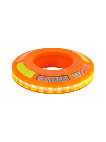 Dönges LED-360° Signalleuchten-Set für Verkehrsleitkegel im Koffer