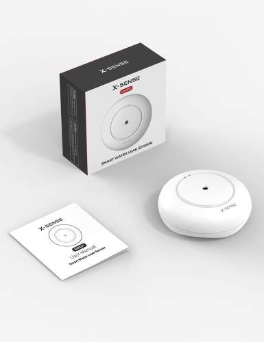 X-Sense Wi-Fi Wassermelder mit Batterie, Wassersensor IP66, WLAN-Wassersensor, Modell SWS51, 1 Stück