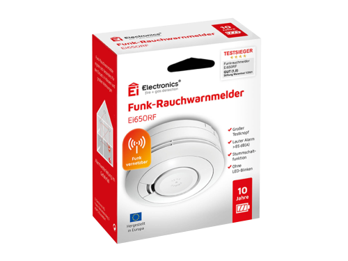 Ei Electronics Ei650RF Funk-Rauchwarnmelder mit 10-Jahres-Batterie