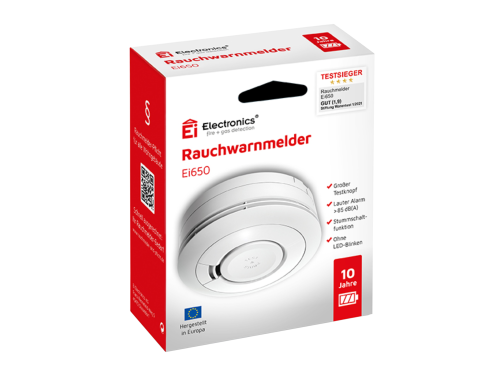 Ei Electronics Ei650 Rauchwarnmelder mit 10-Jahres-Batterie