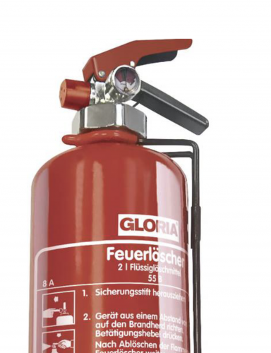 Löschdecke Küche Feuerlöscher 2L ABF Fettbrand Schau-Kobi-Löscher EN3 Schaum Feuerlöscher