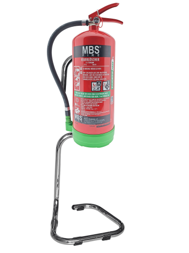 Feuerlöscher-Ständer für 6/9/12 kg Gerät chrom