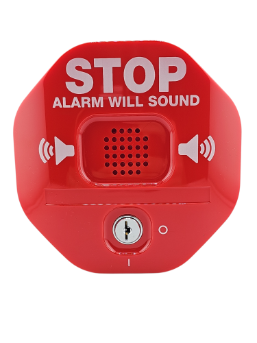 Safety Technology International STI-6400 Exit Stopper Multifunktions-Türalarm rot